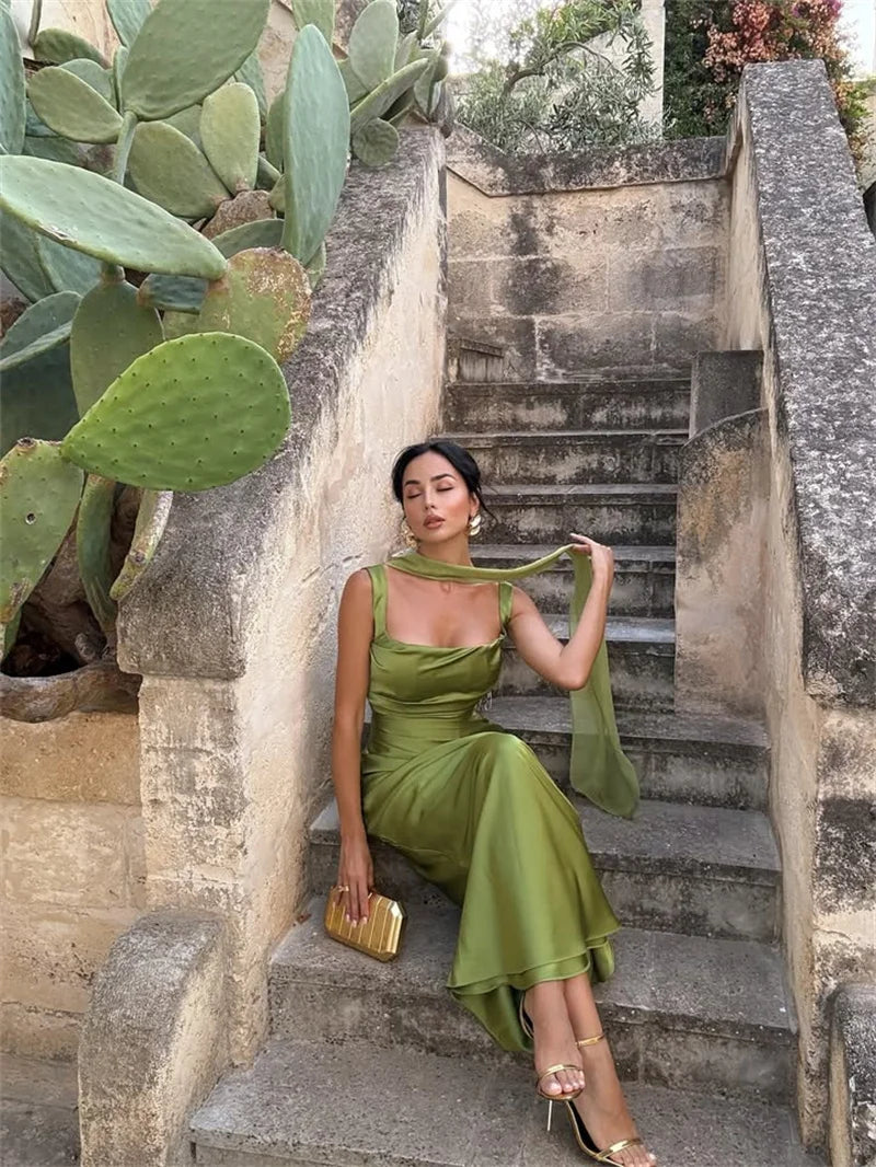 Monellier Satin Dress