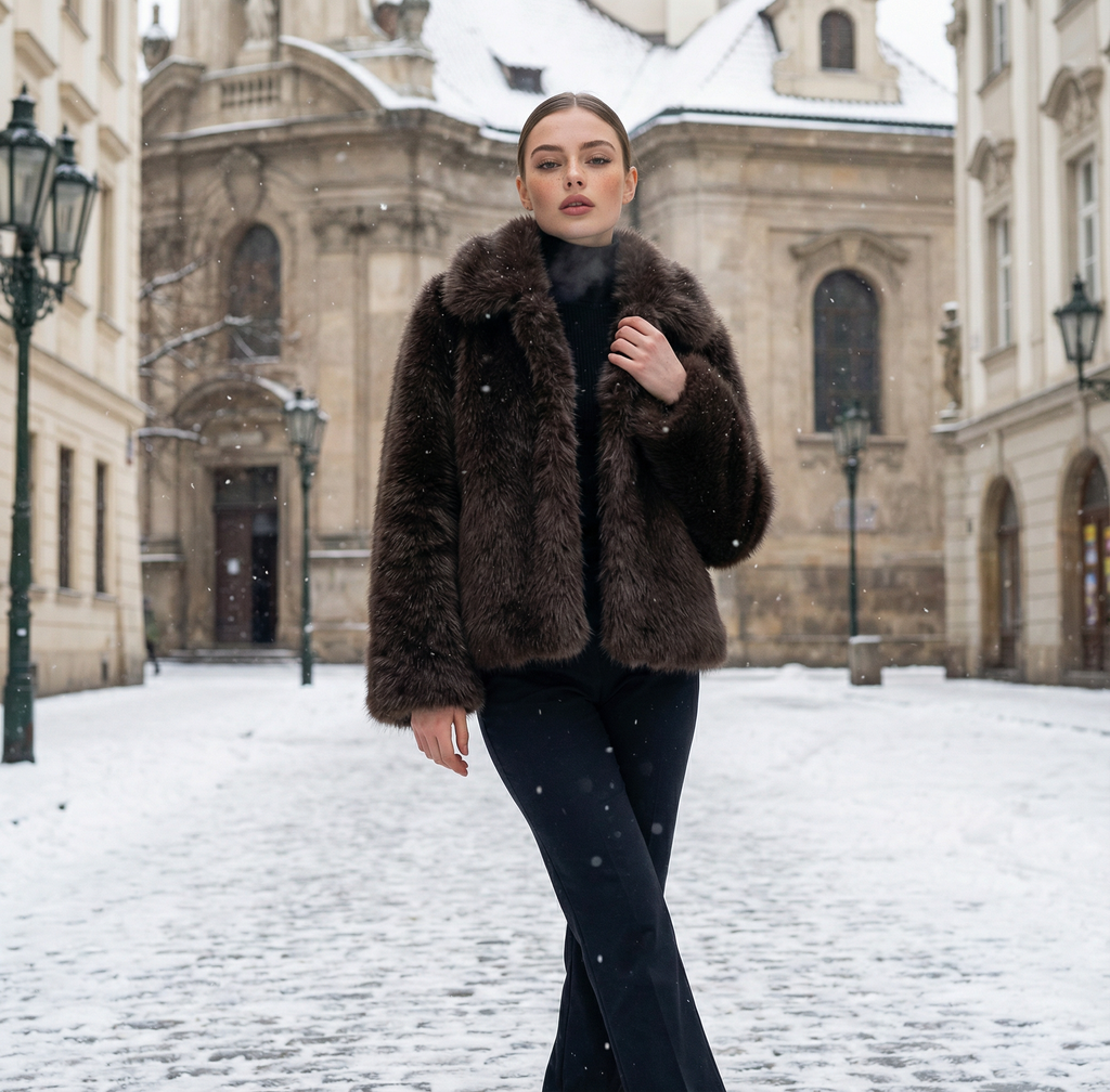 Monellier Faux Fur Jacket