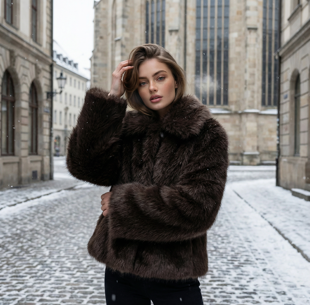 Monellier Faux Fur Jacket
